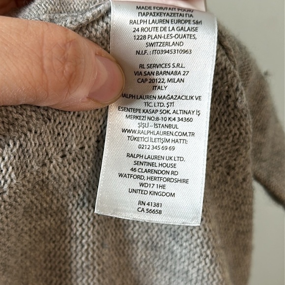 POLO RALPH LAUREN WASHABLE CASHMERE KNIT Pull-On Pants Trousers Gray Size XXL - Picture 12 of 13